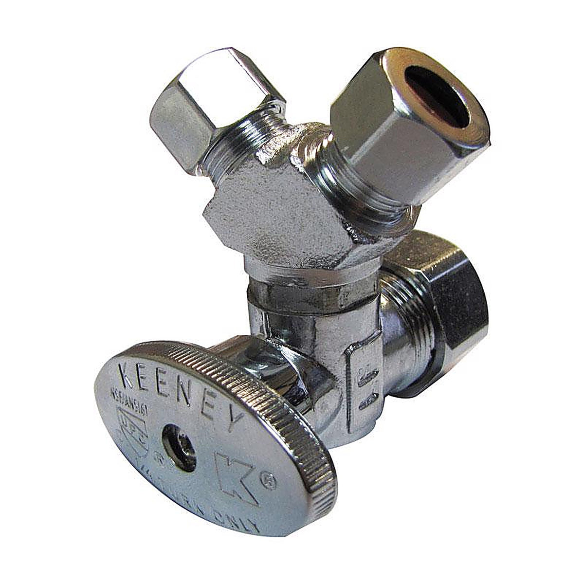 Plumb Pak PP2903VLF 5/8 in. Compression X 3/8 in. Compression Brass 3-Way Valve