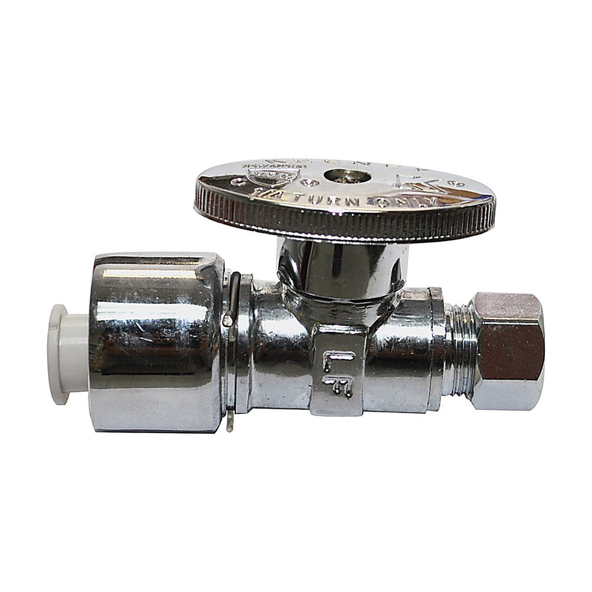 Plumb Pak PP2068POLF 1/2 in. Compression X 3/8 in. Compression Brass Straight Valve