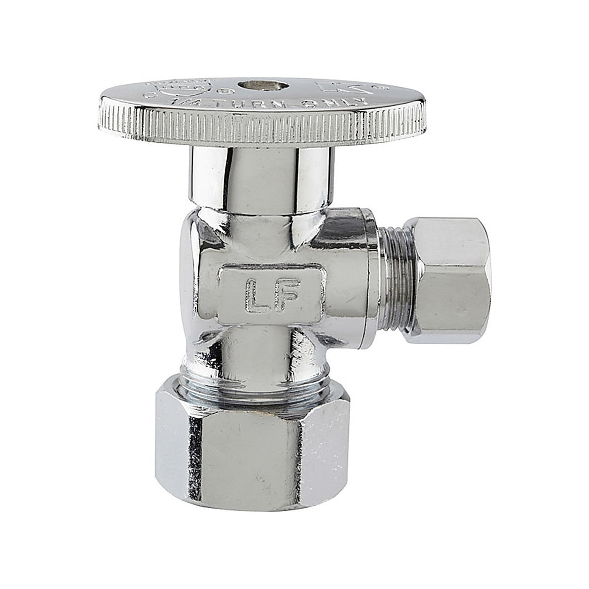 Plumb Pak PP61PCLF 5/8 in. Compression x 3/8 in. Compression Brass Angle Valve