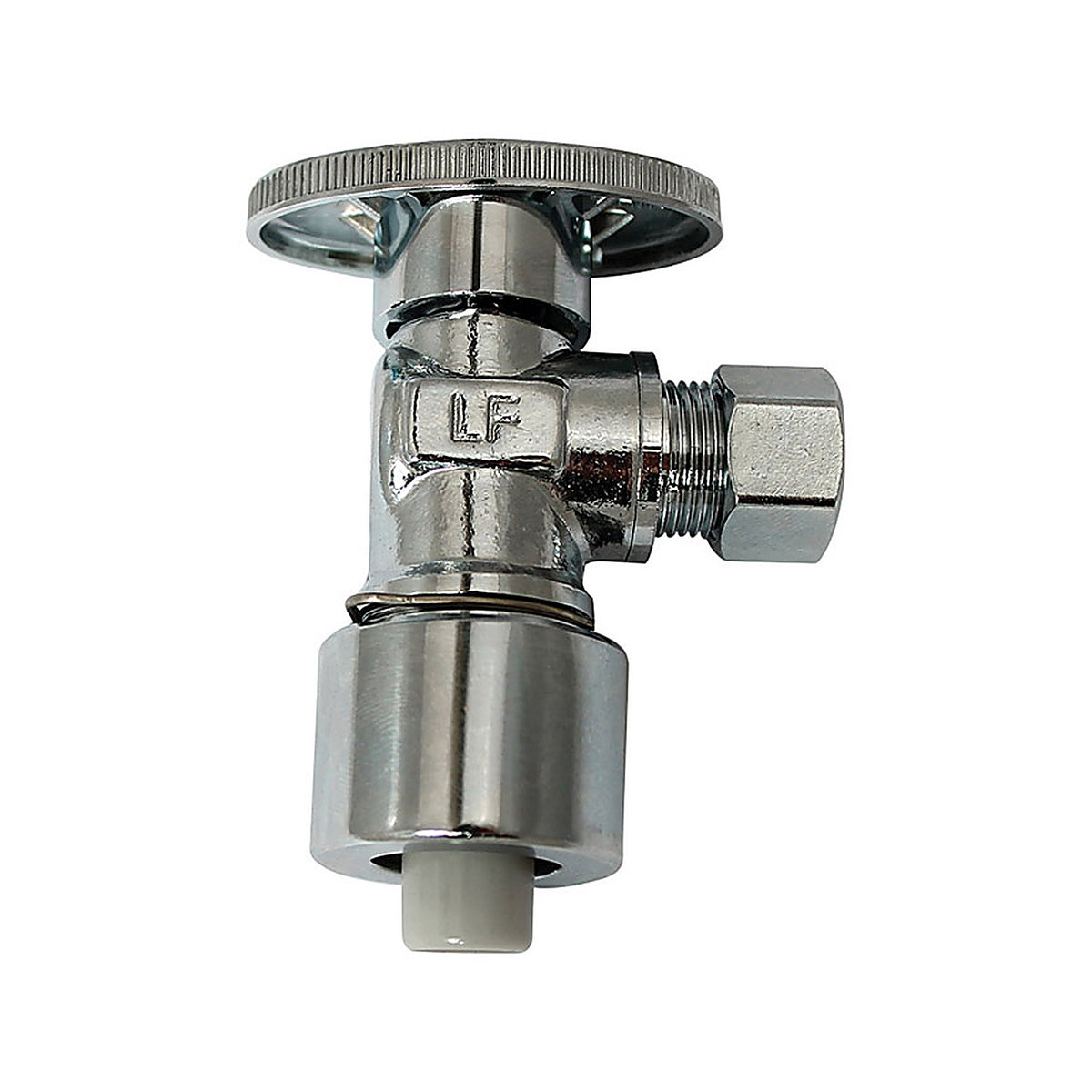 Plumb Pak PP2622POLF 1/2 in. Compression X 3/8 in. Compression Brass Angle Valve