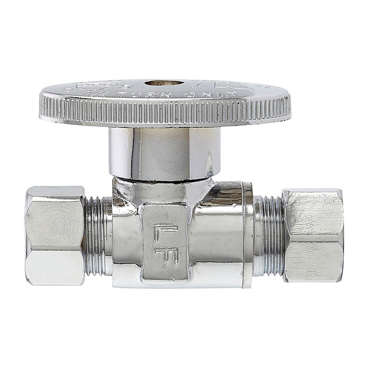 Plumb Pak - PP2071LF - 3/8 In. Compression X 3/8 In. Compression Brass Straight Valve