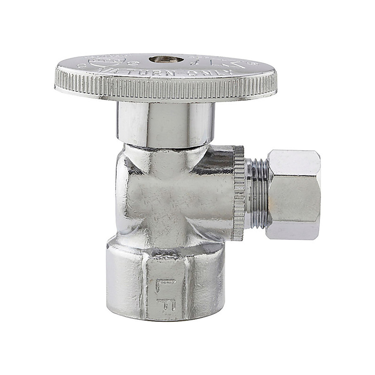 Plumb Pak PP51PCLF 1/2 in. FIP X 3/8 in. Compression Brass Angle Valve