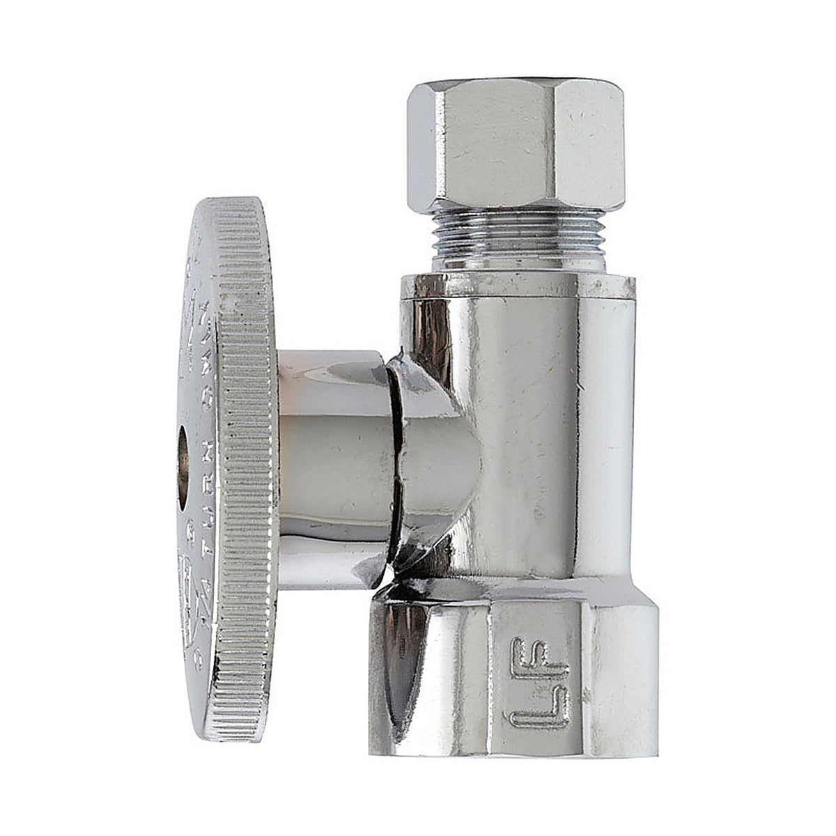 Plumb Pak PP20053LF 1/2 in. FIP T X 3/8 in. S Compression Brass Straight Valve