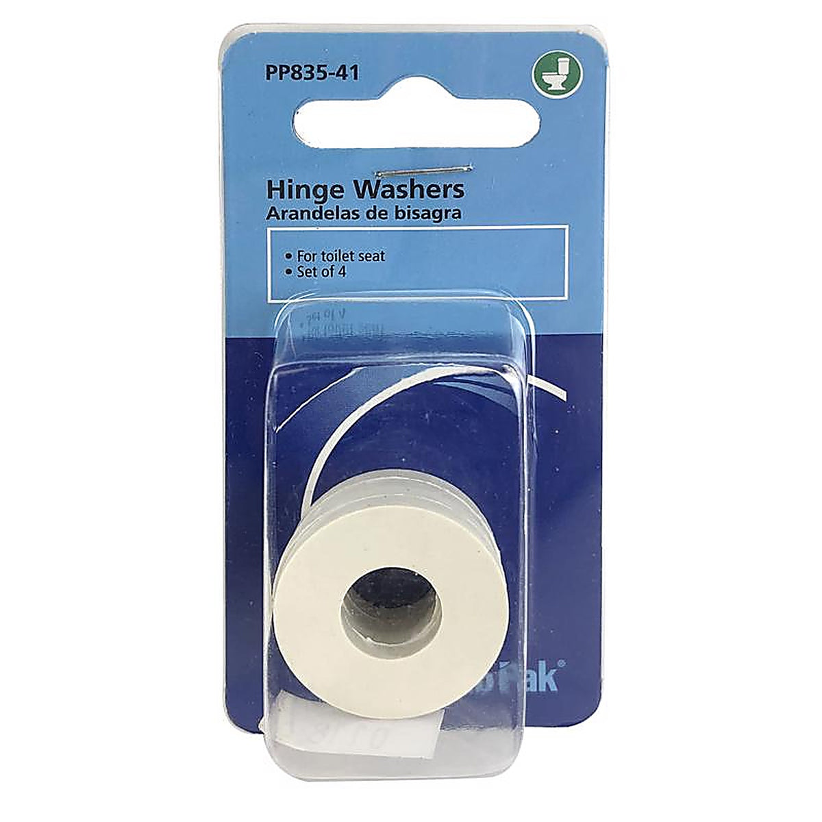 Plumb Pak PP835-41 Toilet Seat Hinge Washer White For Universal
