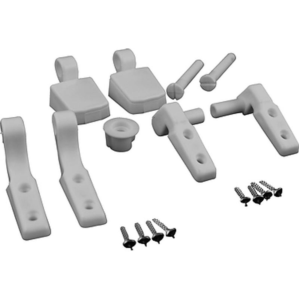 Plumb Pak PP835-34 Toilet Seat Hinge White Plastic For Universal