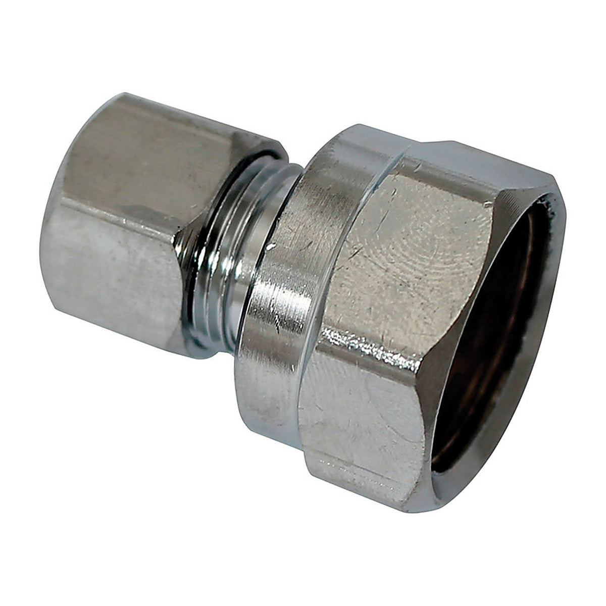 Plumb Pak PP73PCLF 1/2 in. FIP X 3/8 in. D Compression Brass Straight Connector