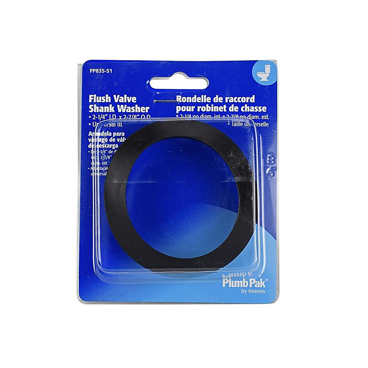 Plumb Pak PP835-51 Flush Valve Shank Washer Black Rubber For Universal