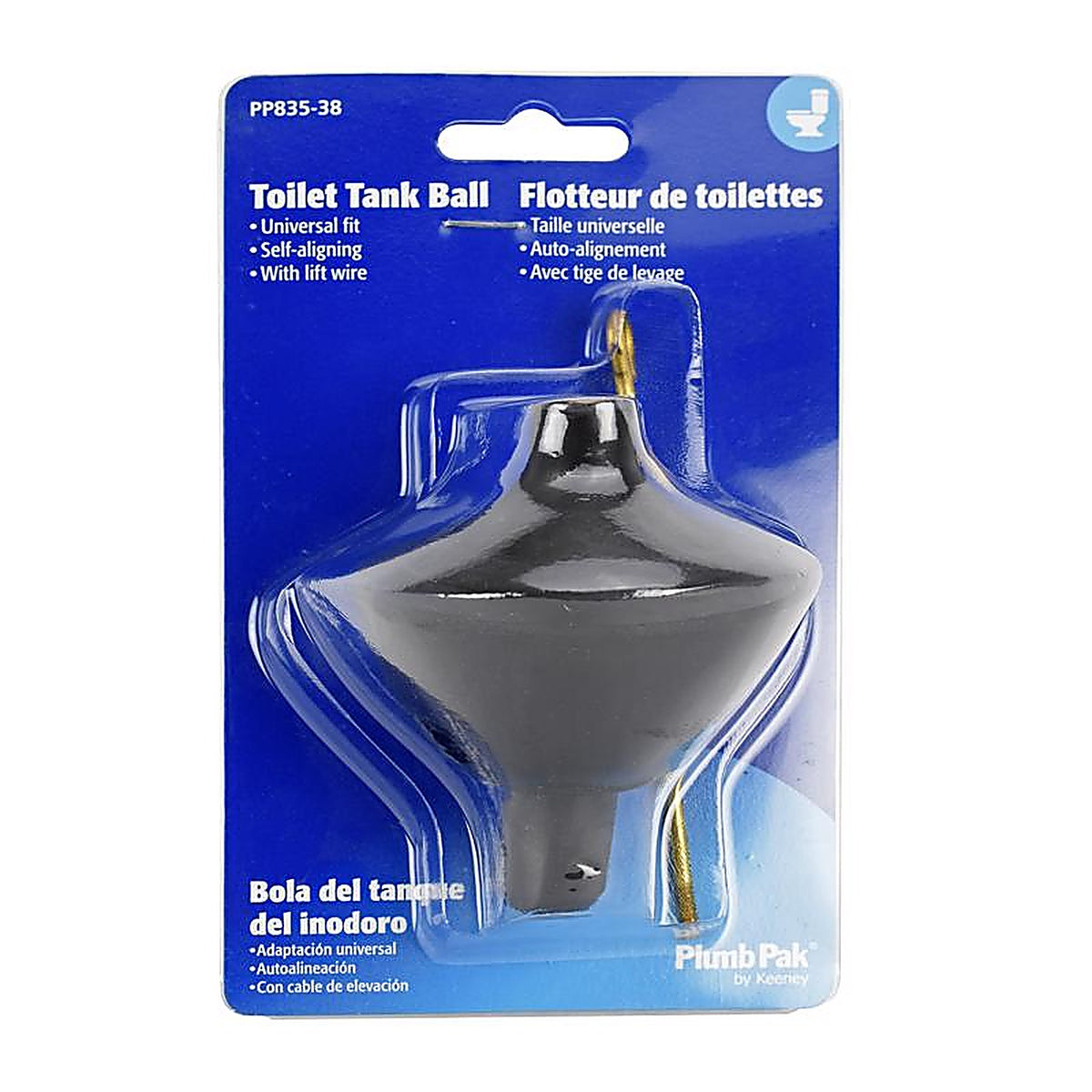 Plumb Pak PP835-38 Toilet Tank Ball Rubber For Universal
