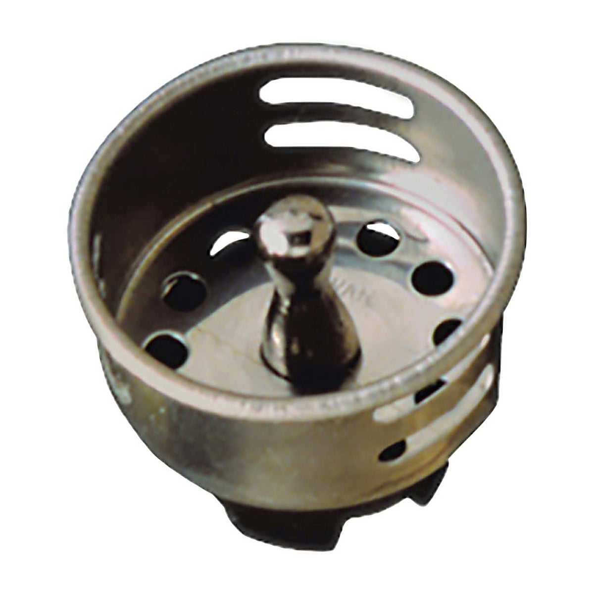 Plumb Pak - PP820-29 - Jr. Duo 2-9/16 In. D Brushed Silver Stainless Steel Strainer Basket