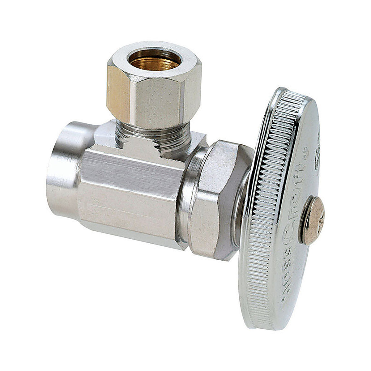 Brasscraft - R19X CD - Plumb Shop 1/2 In. Sweat Outlets X 3/8 In. Compression Brass Angle Valve