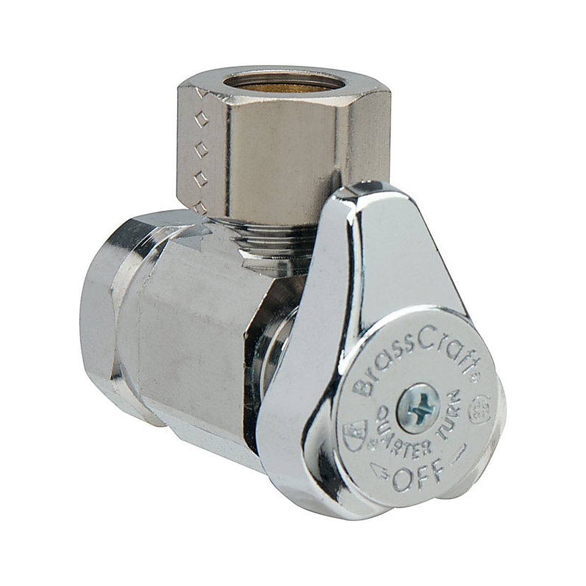 Brasscraft - G2R37X CD - Plumb Shop 1/2 In. Fip Outlets X 1/2 In. Compression Brass Angle Valve