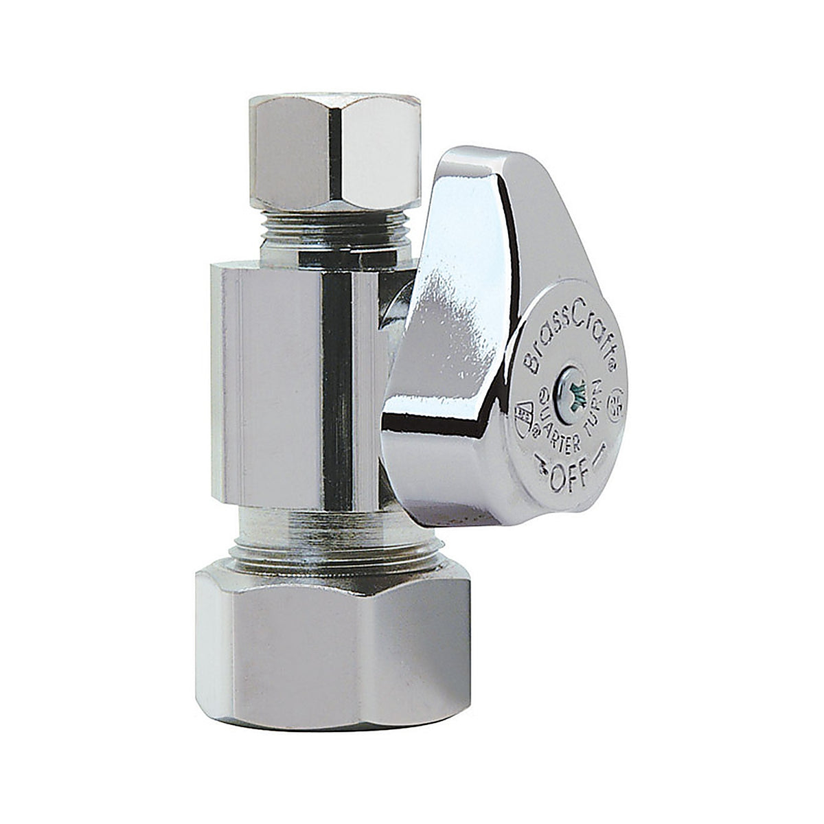 Brasscraft - G2CR11X CD - 3/8 In. Compression Outlets X 3/8 In. Compression Brass Straight Valve