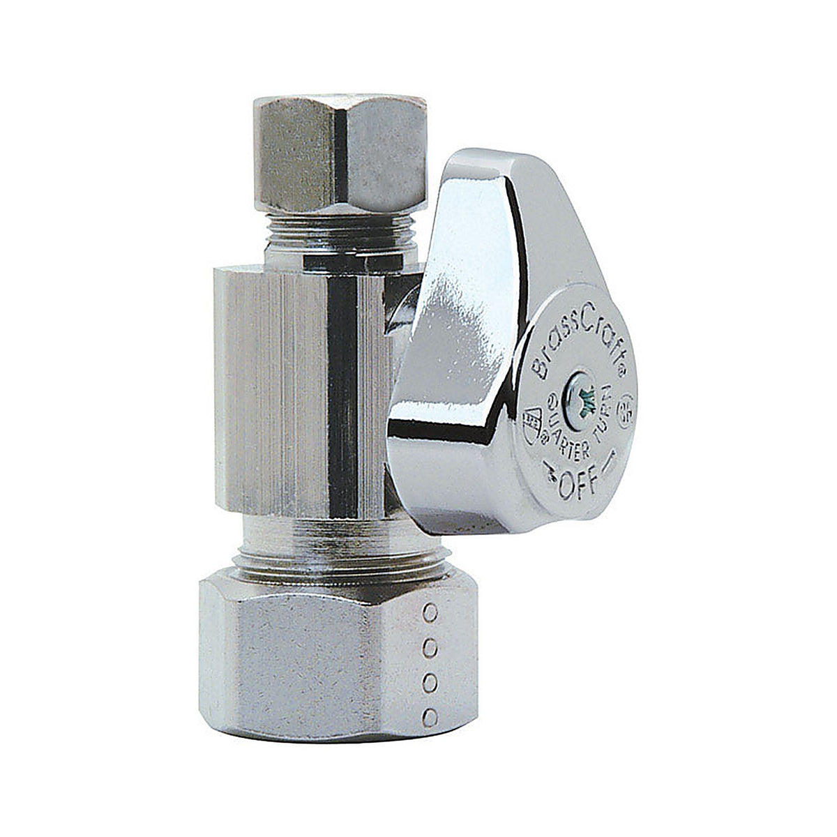 Brasscraft - G2CR14X CD - 1/2 In. Compression Outlets Compression Brass Straight Stop Valve