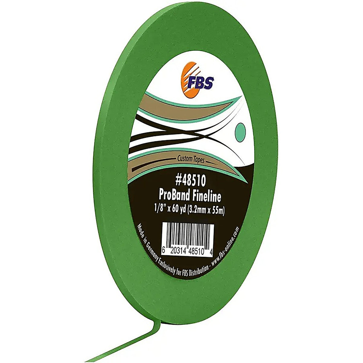 FBS 48510 ProBand Green Fine Line Tape, 1/8IN x 60yd
