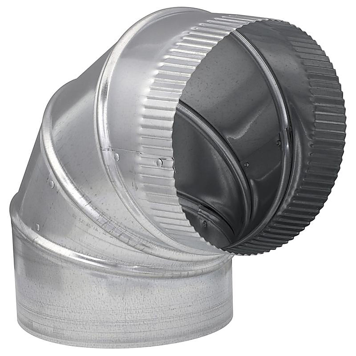 Imperial - GV0298-C - 7 In. D X 7 In. D Adjustable 90 Deg Galvanized Steel Furnace Pipe Elbow
