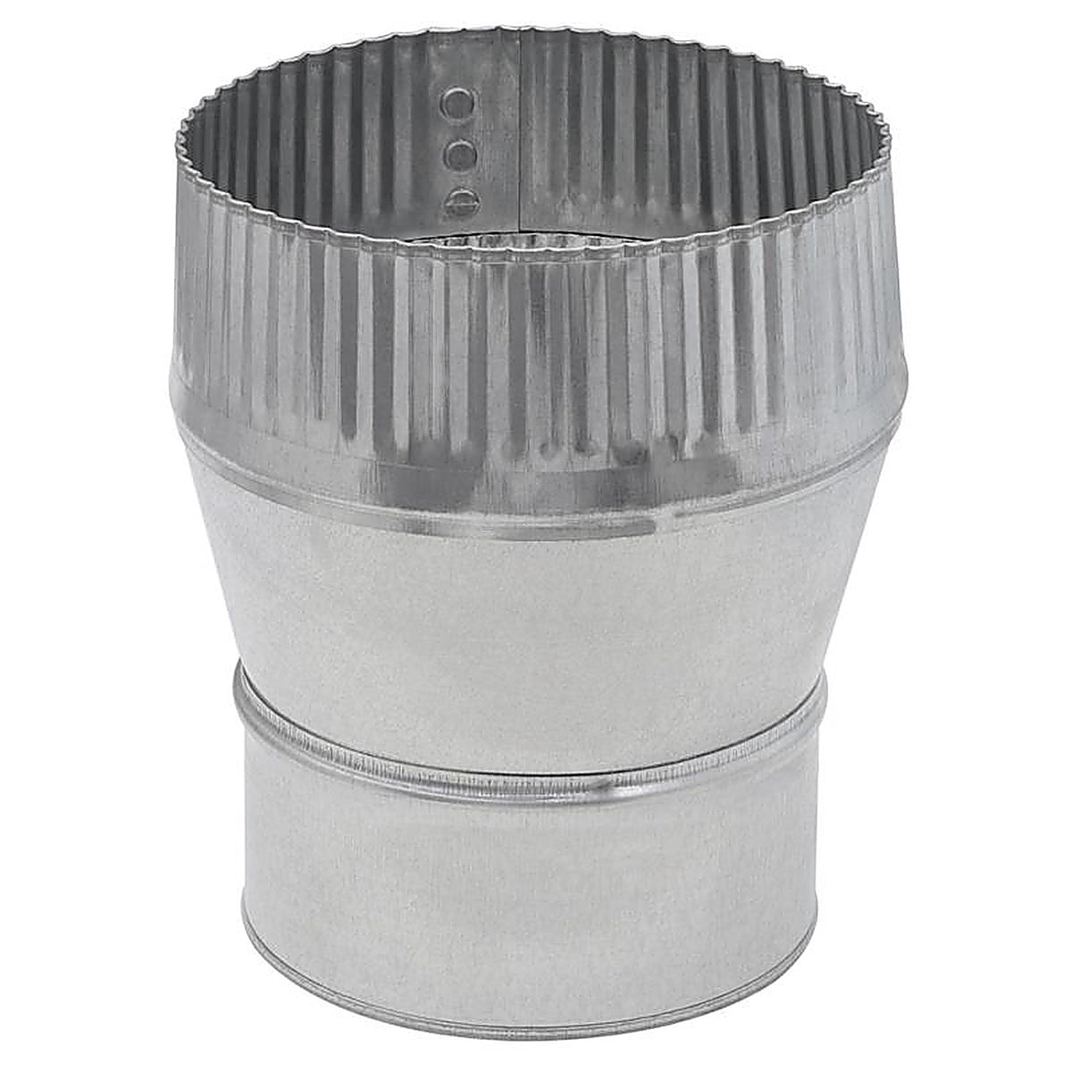 Imperial GV1419 4 in. Dia. x 5 in. Dia. Galvanized Steel Stove Pipe Increaser