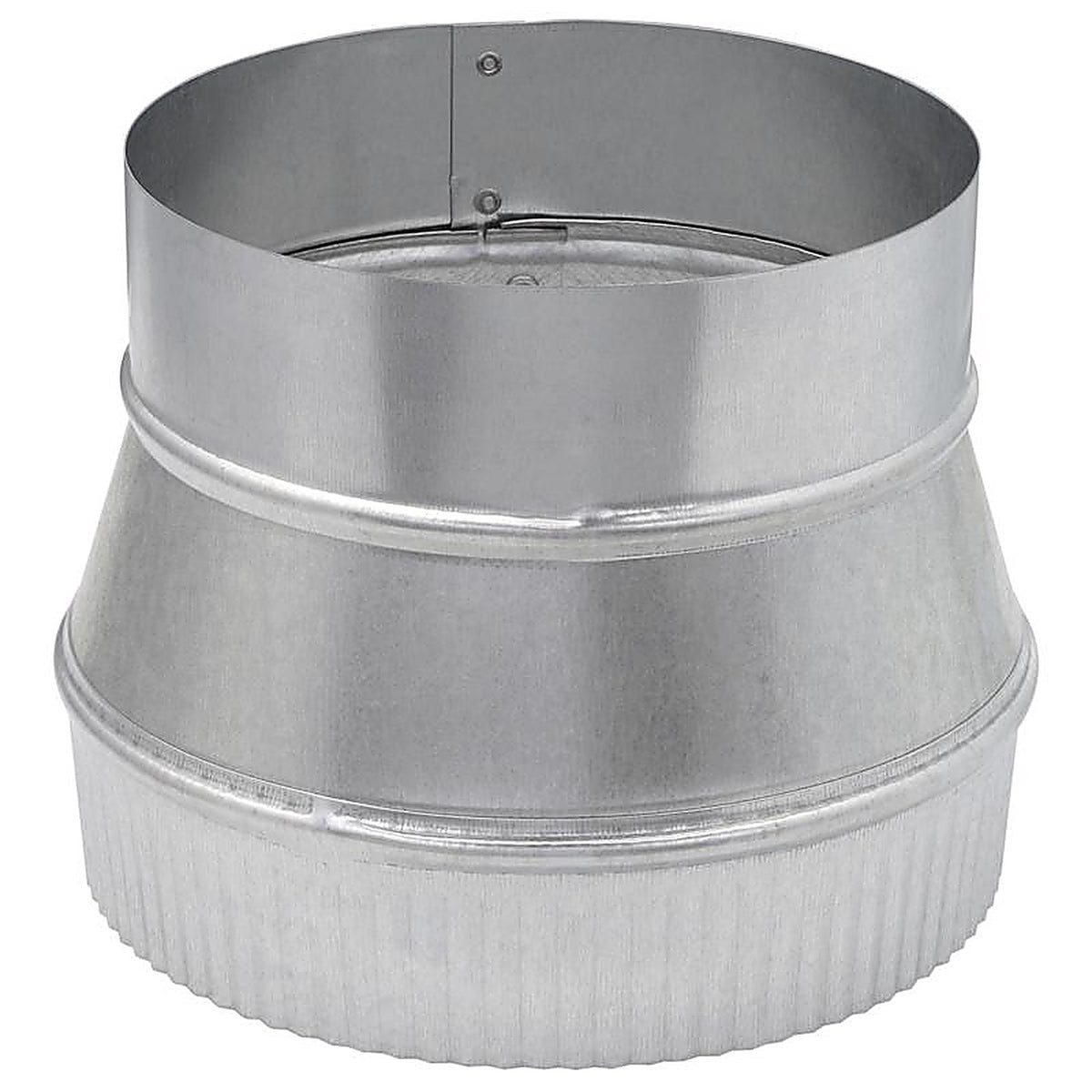 Imperial GV1361 7 in. Dia. x 8 in. Dia. Galvanized Steel Stove Pipe Increaser
