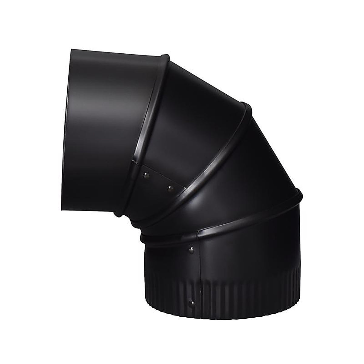 Imperial - BM0013 - 5 In. D X 5 In. D Adjustable 90 Deg Galvanized Steel Stove Pipe Elbow
