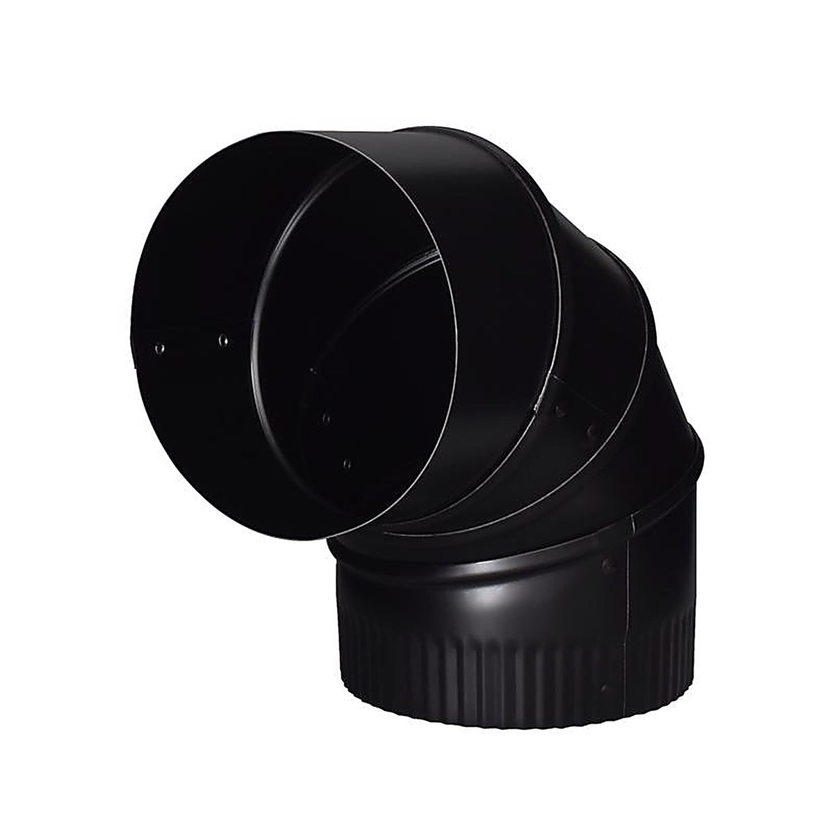 Imperial - BM0013 - 5 In. D X 5 In. D Adjustable 90 Deg Galvanized Steel Stove Pipe Elbow
