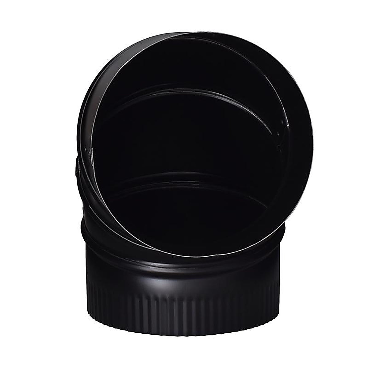 Imperial BM0015 7 in. Dia. x 7 in. Dia. Adjustable 90 deg. Galvanized Steel Stove Pipe Elbow
