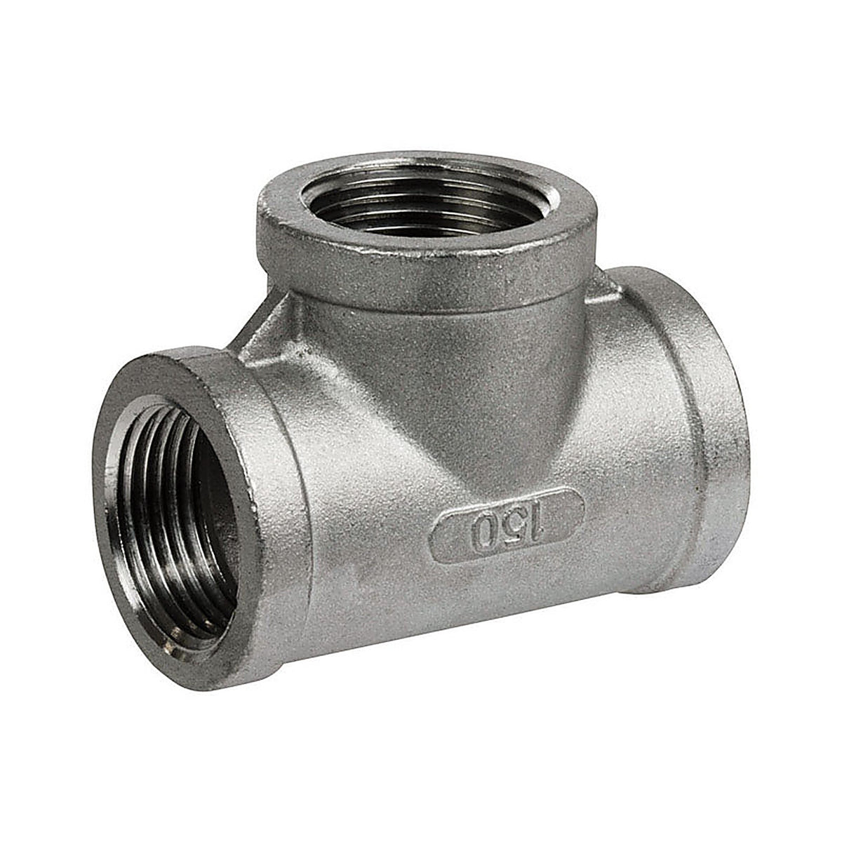 Smith-Cooper 4638102470 1-1/2 in. FPT x 1-1/2 in. Dia. FPT Stainless Steel Tee
