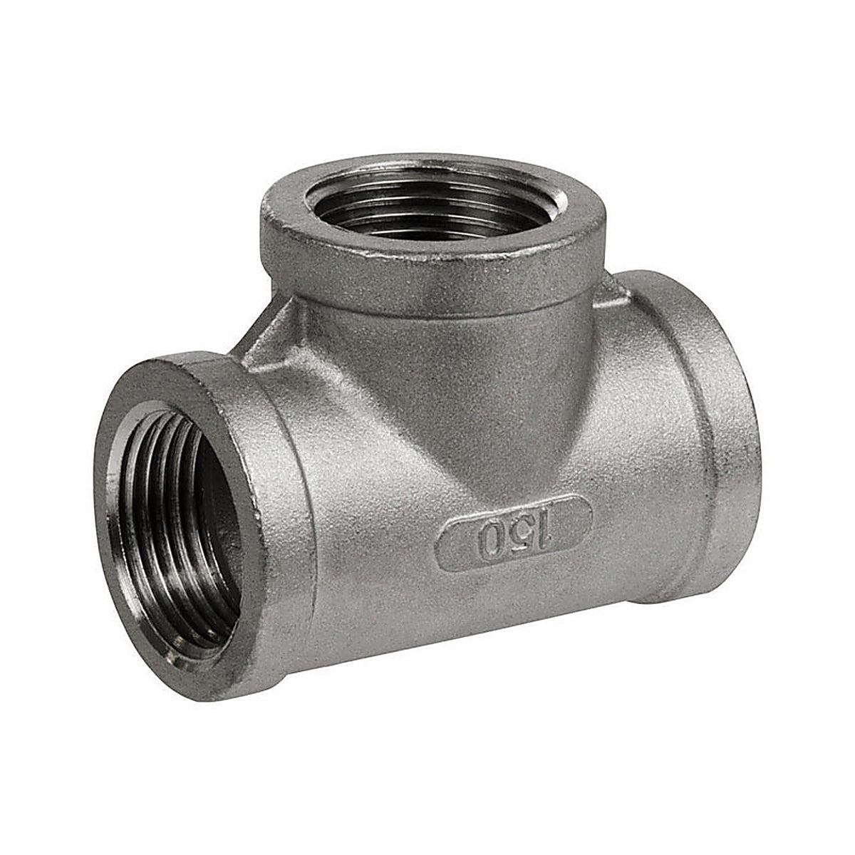 Smith-Cooper 4638102480 2 in. FPT x 2 in. Dia. FPT Stainless Steel Tee