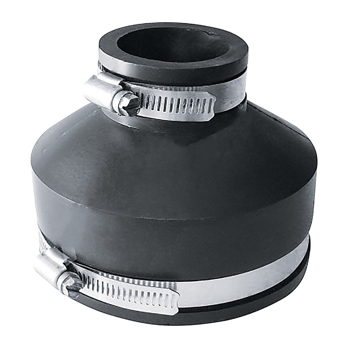 Fernco P1056-415 Schedule 40 4 in. Hub x 1-1/2 in. Dia. Hub PVC Flexible Coupling