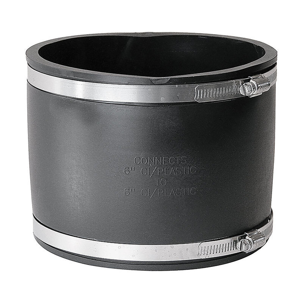 Fernco P1056-66 Schedule 40 6 in. Hub x 6 in. Dia. Hub PVC Flexible Coupling