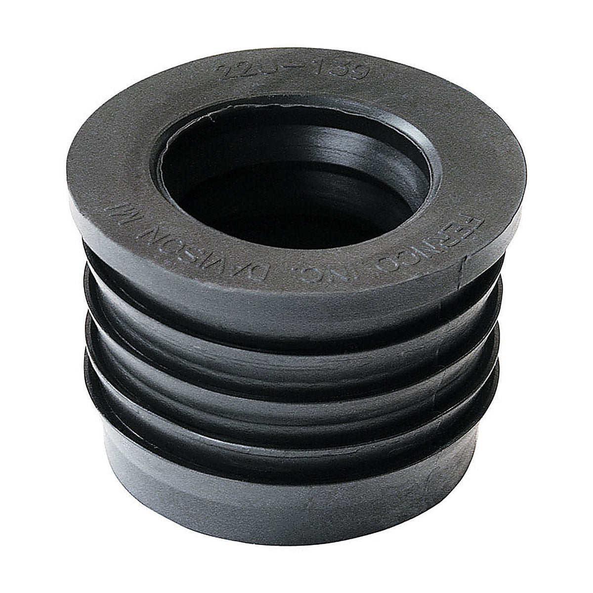 Fernco P22U-139 Schedule 40 2 in. Compression x 1-1/2 in. Dia. Hub PVC Donut Fitting