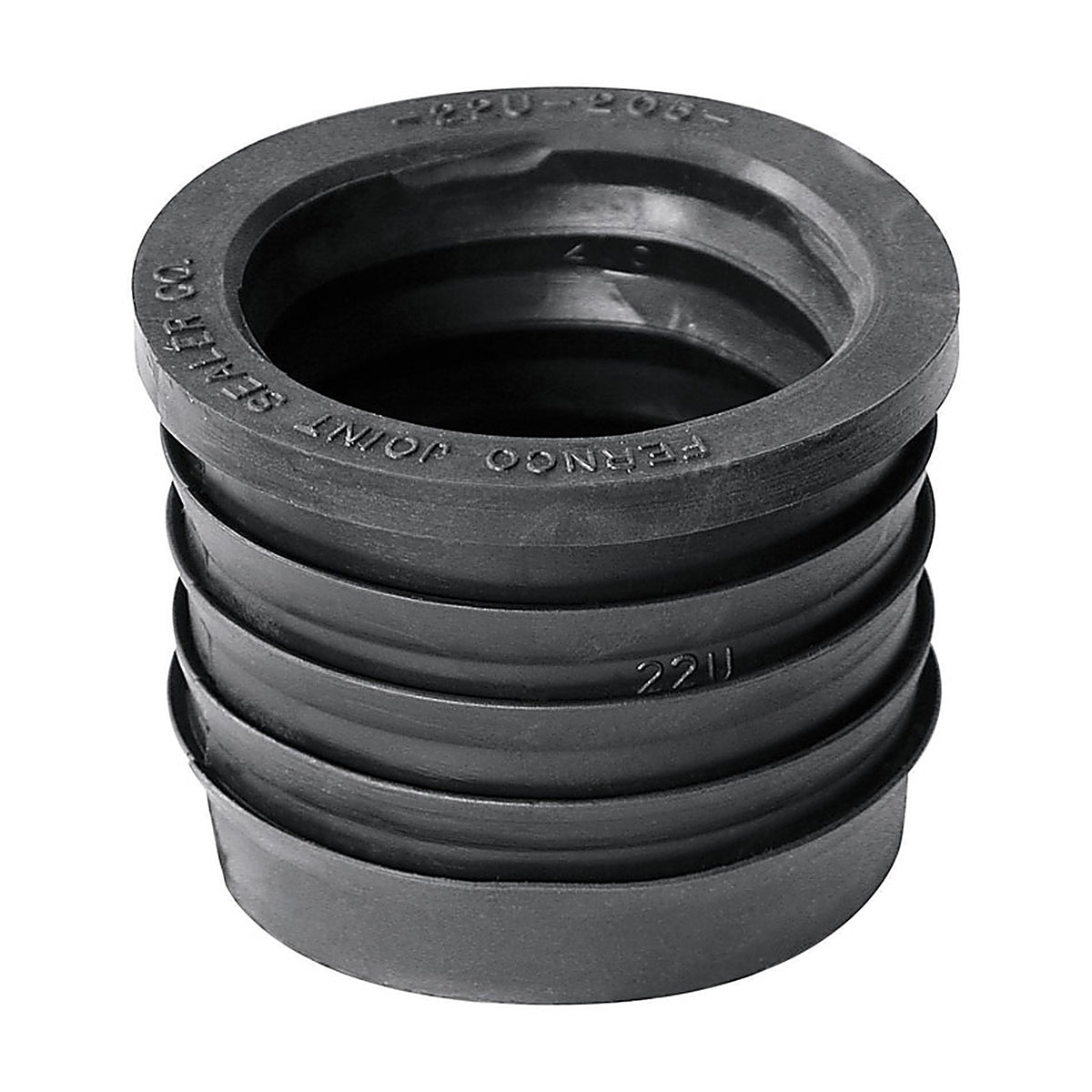 Fernco P22U-205 Schedule 40 2 in. Compression x 2 in. Dia. Hub PVC Donut Fitting