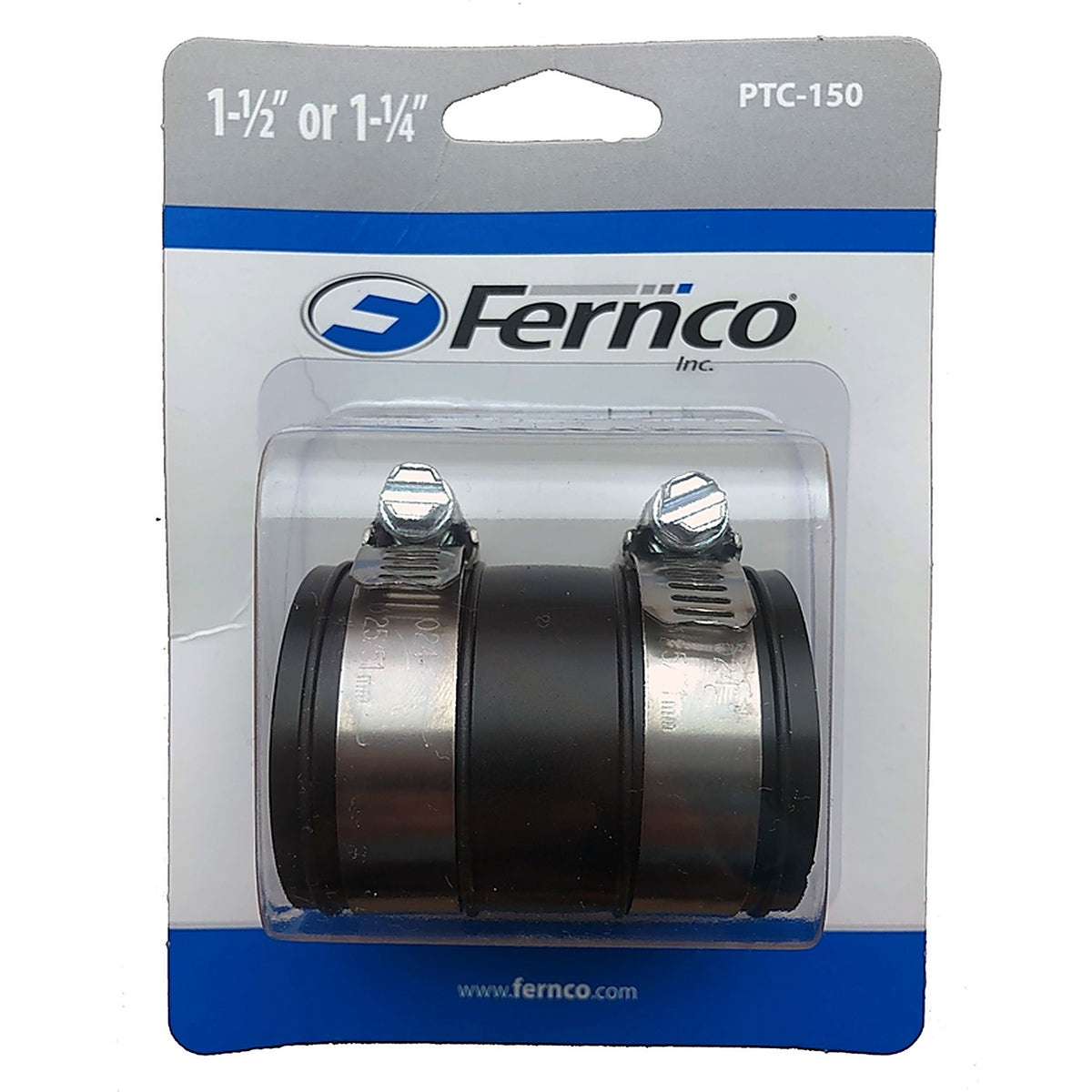 Fernco PTC-150 Schedule 40 1-1/4 in. Hub x 1-1/2 in. Dia. Hub PVC Connector