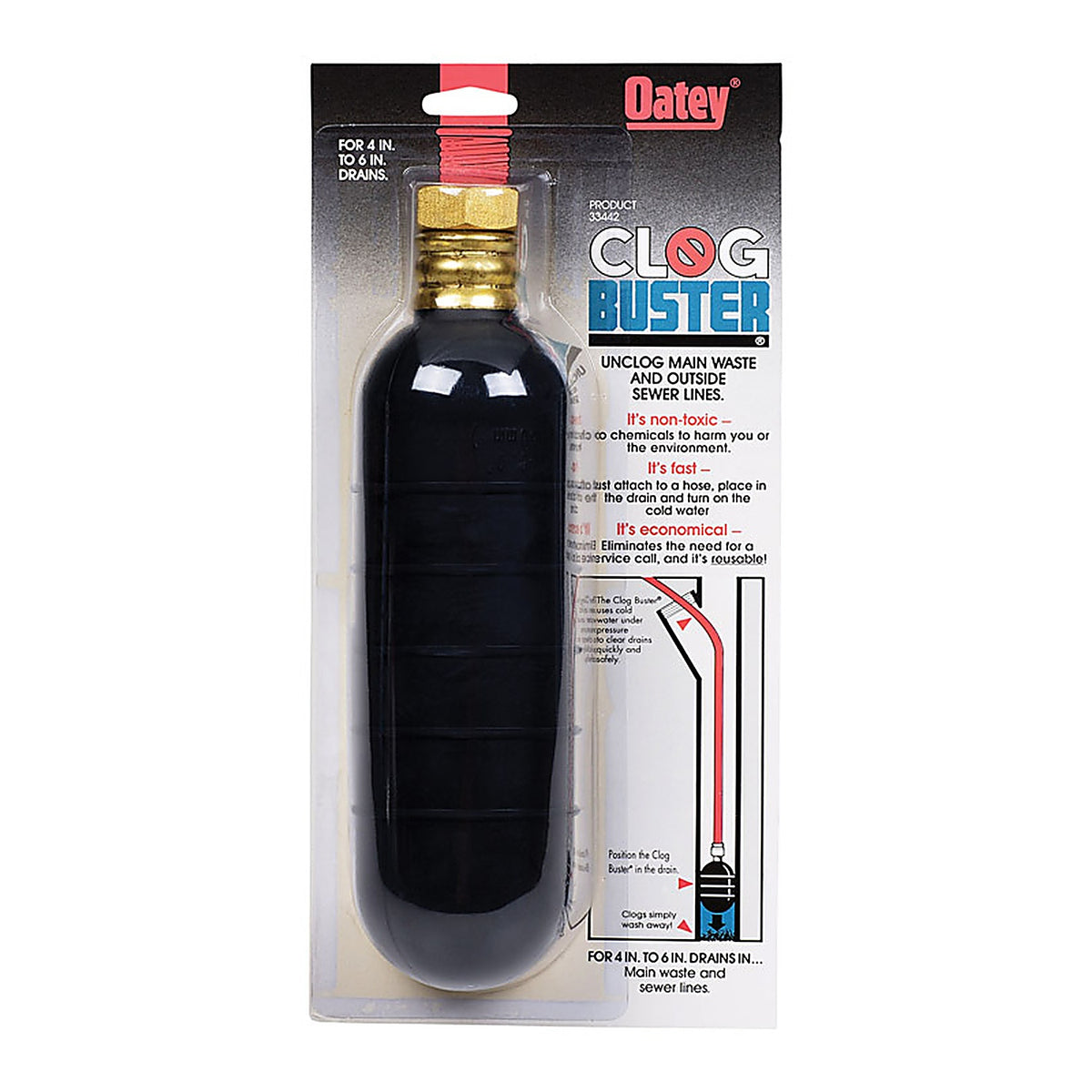 Clog Buster - 33442 - Clog-Buster 0 Ft. L Drain Unclogger