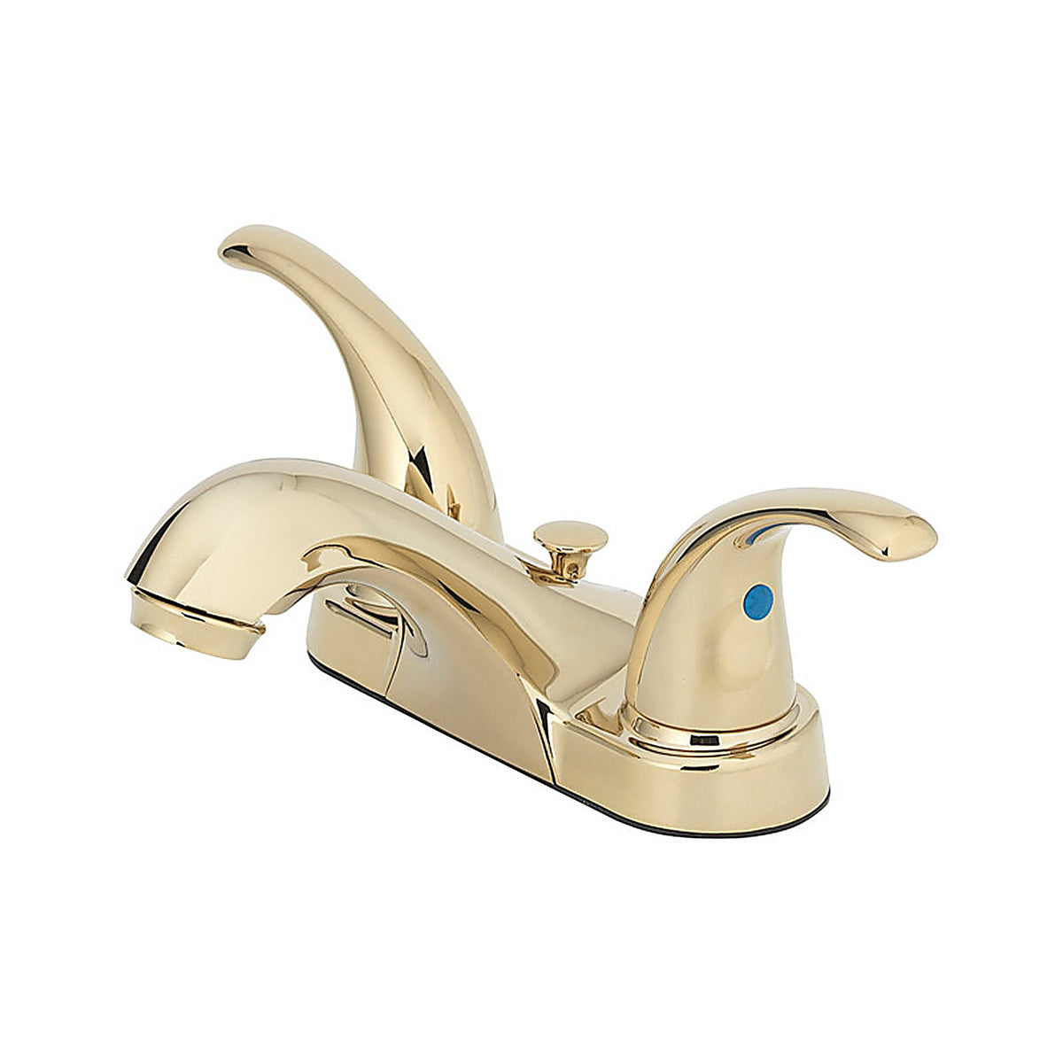 OakBrook 67499W-6102 Pacifica Polished Brass Two Handle Lavatory Pop-Up Faucet 4 in.