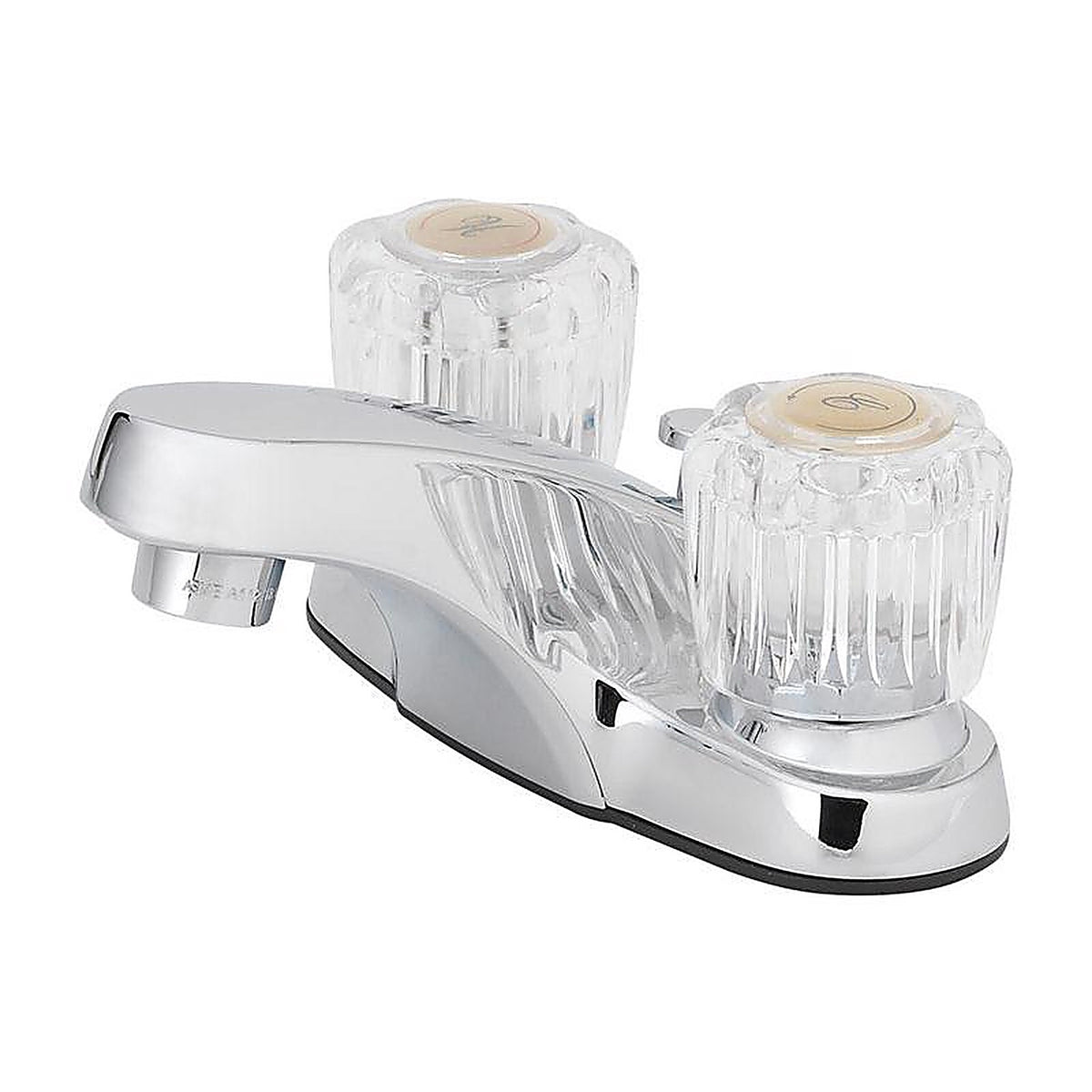 OakBrook 67090W-6201 Essentials Chrome Two Handle Lavatory Pop-Up Faucet 4 in.