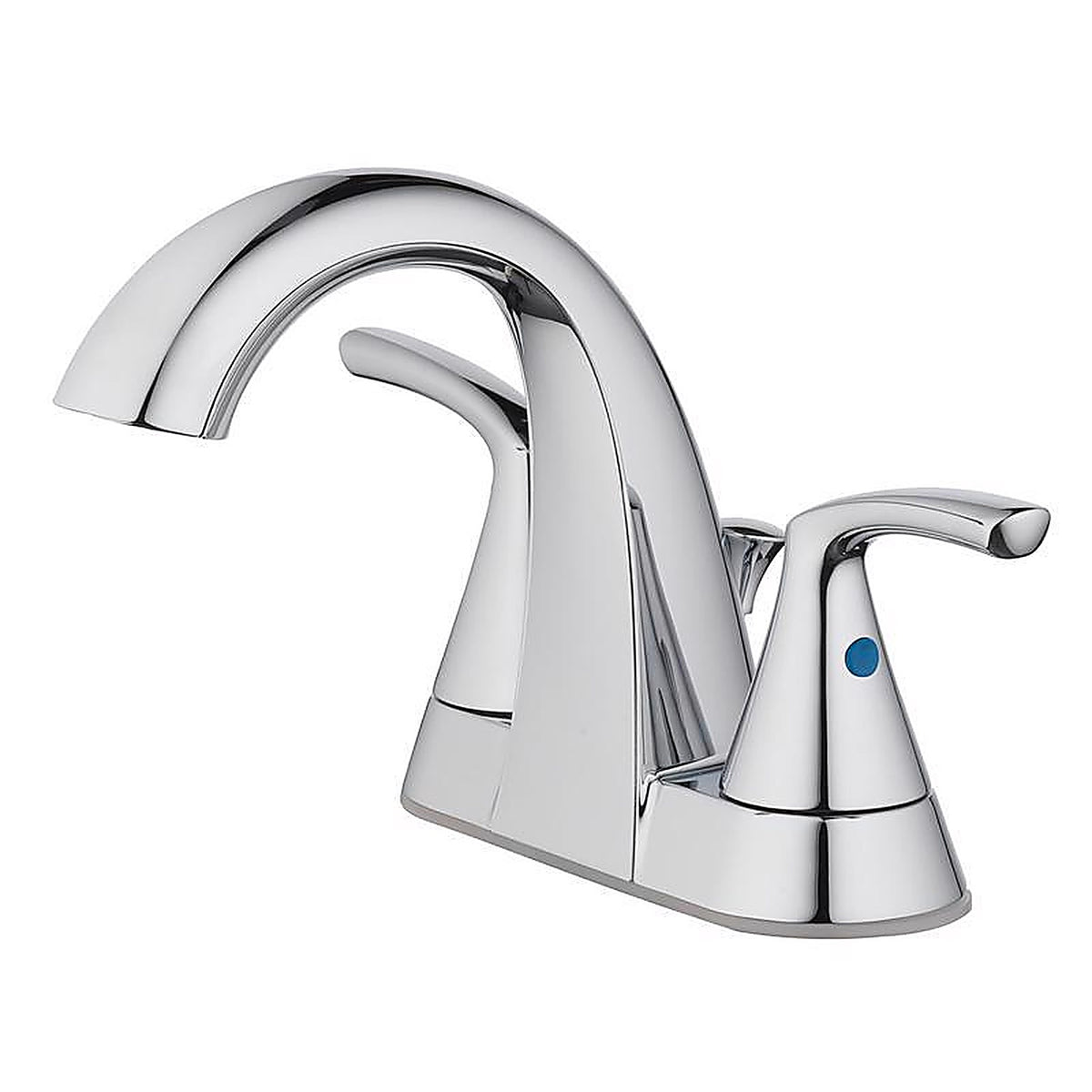 OakBrook 67603W-6101 Pacifica Chrome Two Handle Lavatory Pop-Up Faucet 4 in.