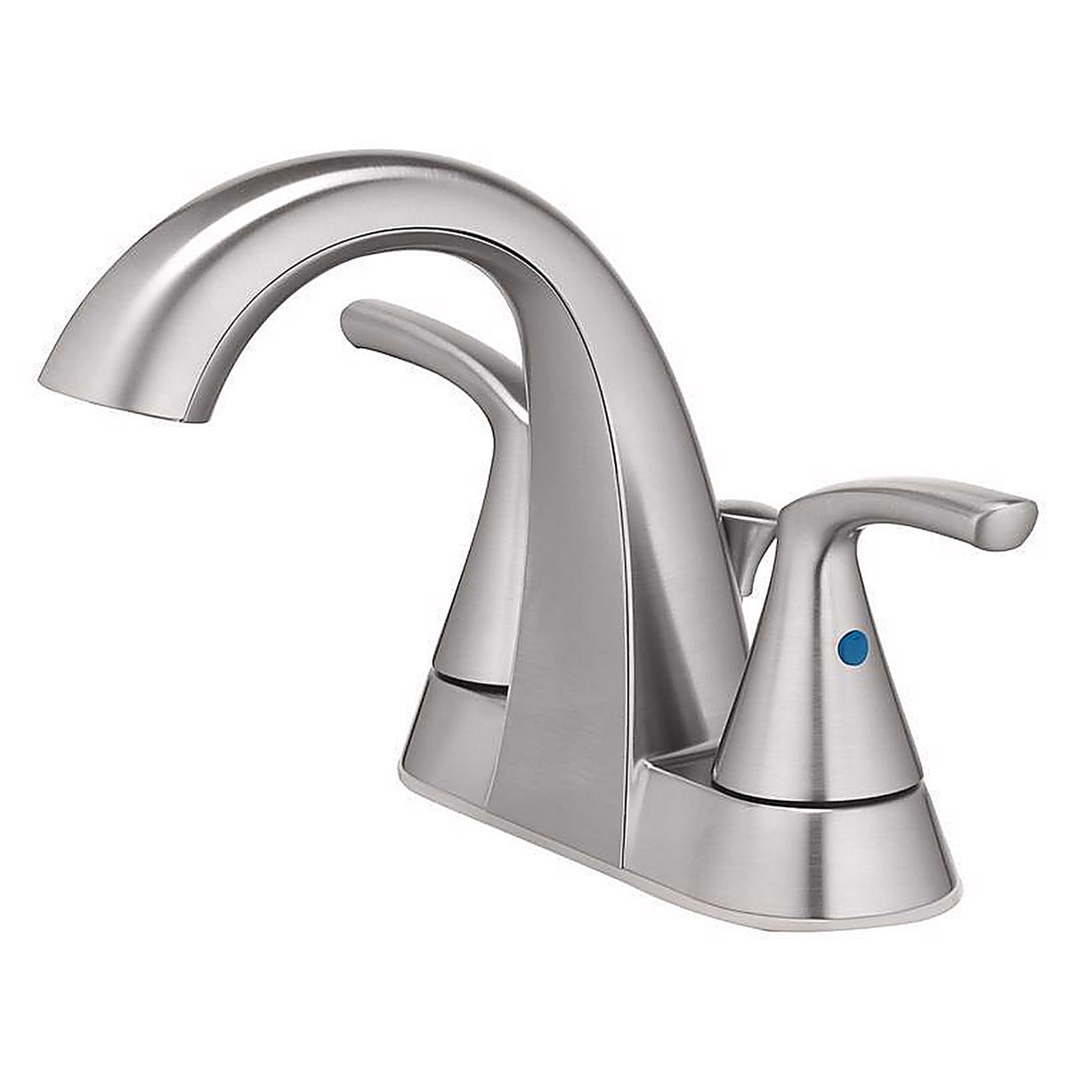 OakBrook 67603W-6104 Pacifica Brushed Nickel Two Handle Lavatory Pop-Up Faucet 4 in.