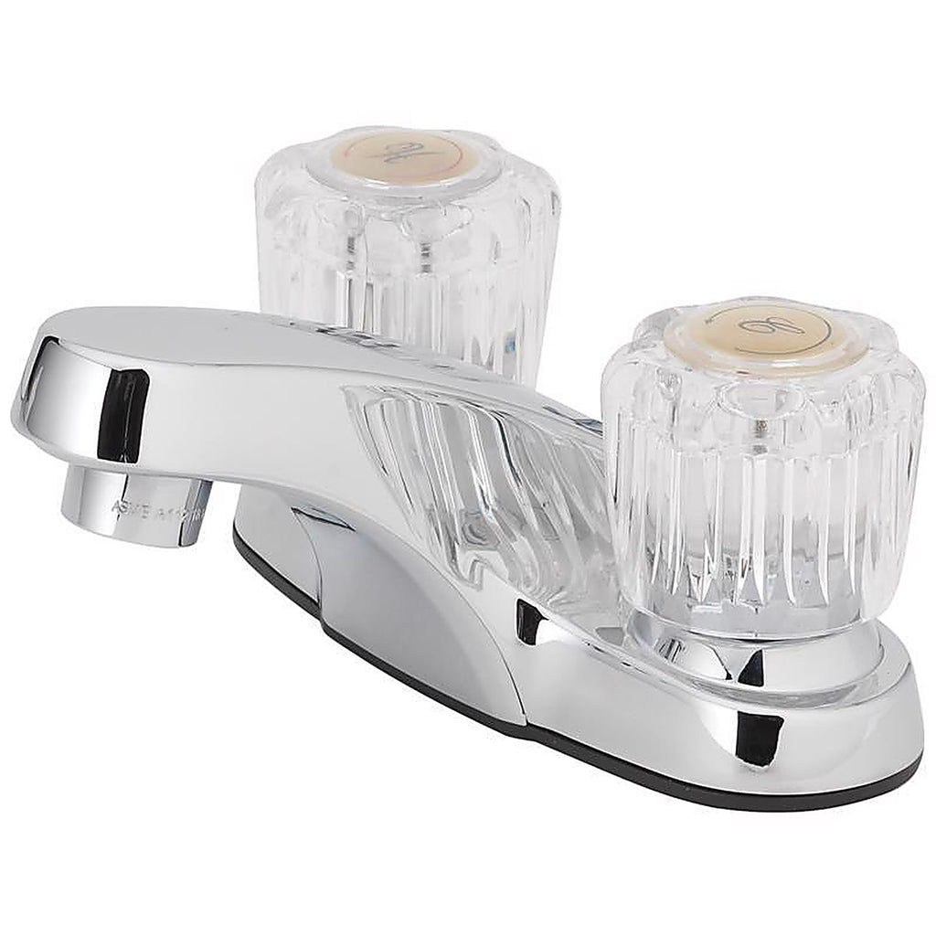 OakBrook 67090W-5001 Essentials Chrome Two Handle Lavatory Faucet 4 in.