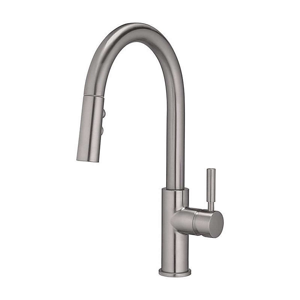 OakBrook 97553-0604 Vela One Handle Brushed Nickel Pulldown Kitchen Faucet