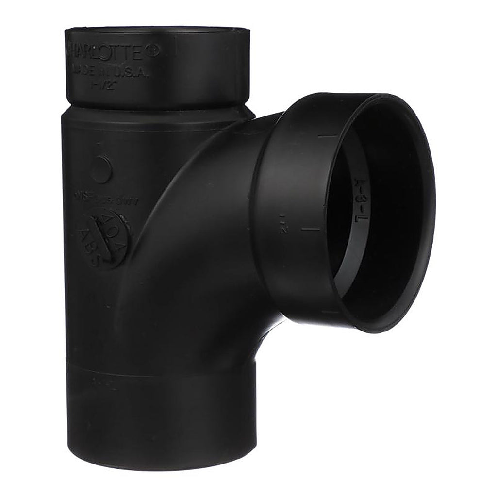 Charlotte Pipe - ABS004040800HA - 2 In. Spigot X 1-1/2 In. D Hub Abs Sanitary Street Tee