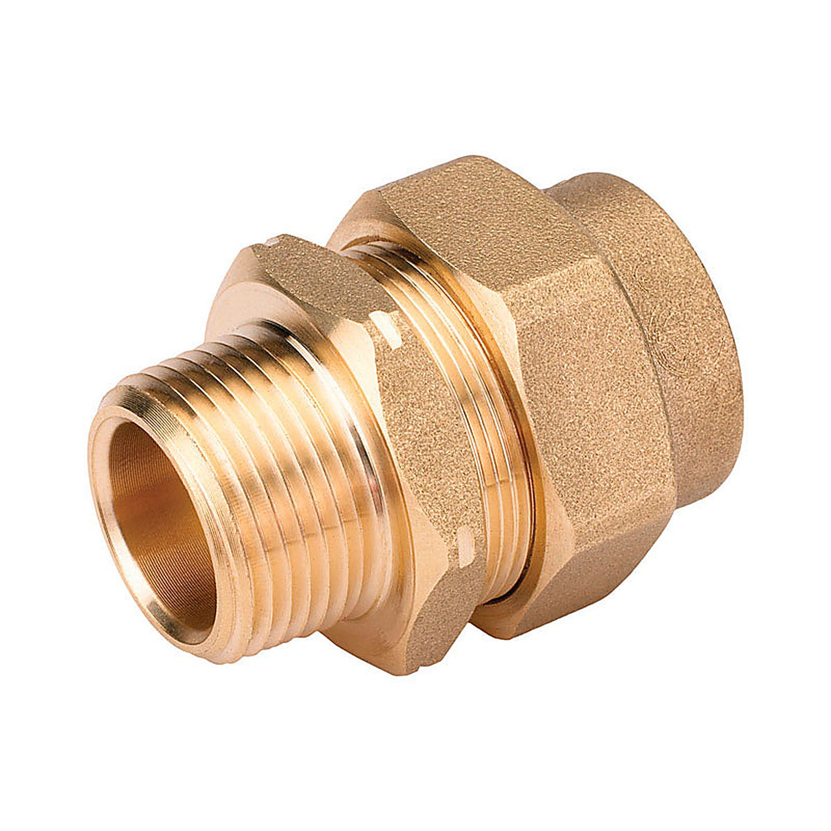 Home-Flex 11-436-005 1/2 in. Compression x 1/2 in. Dia. Male Steel Male Adapter