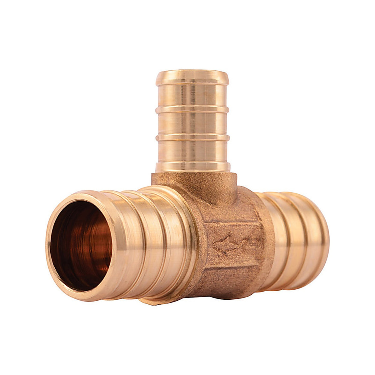 SharkBite UC412LFCP25 3/4 in. PEX x 1/2 in. Dia. PEX Brass Reducing Tee