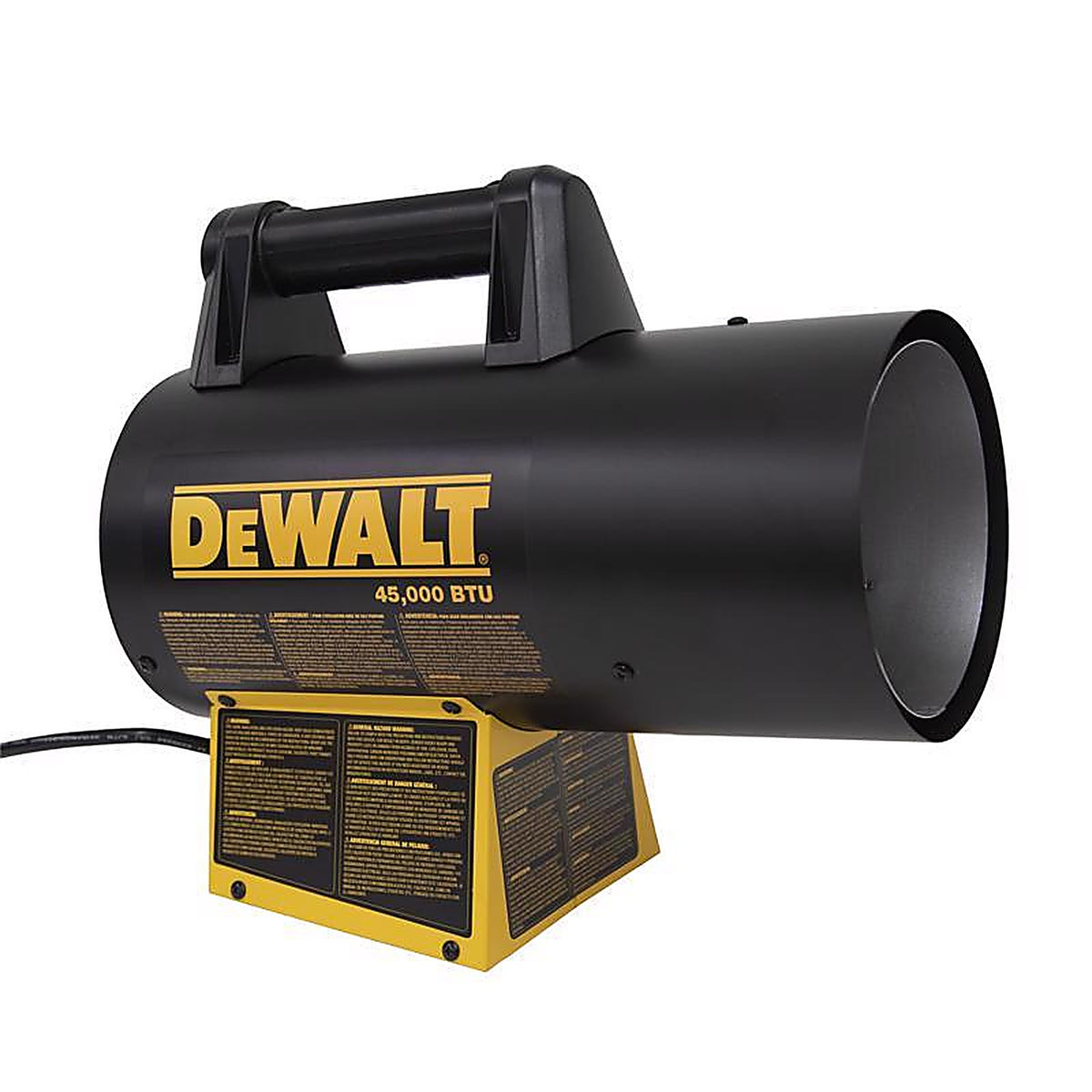 DeWalt F340746 35,000 Btu/h 800 sq ft Forced Air Propane Portable Heater
