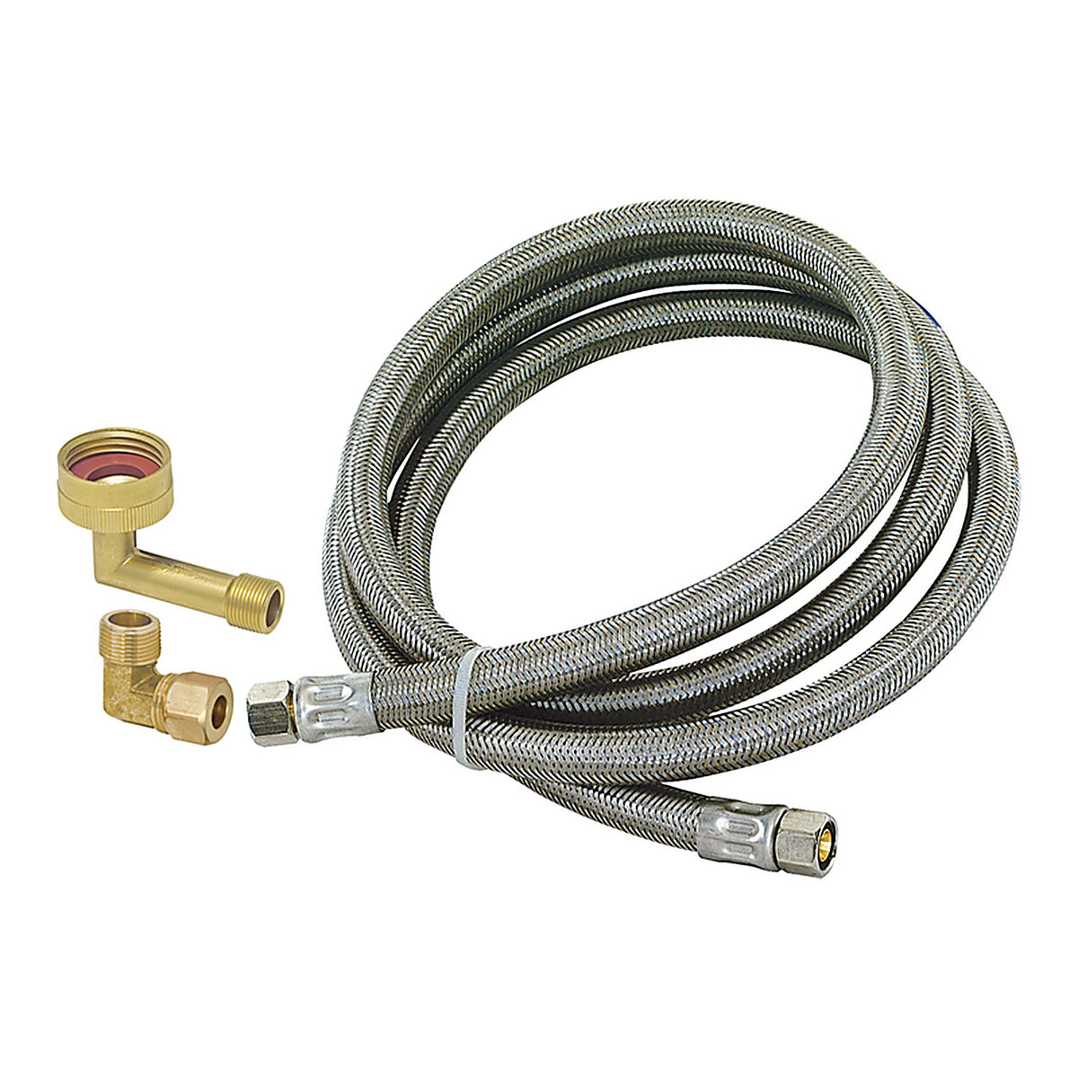 Eastman - 41045 - 3/8 In. Compression X 3/8 In. D Compression 6 Ft. Stainless Steel Dishwasher Supply Line