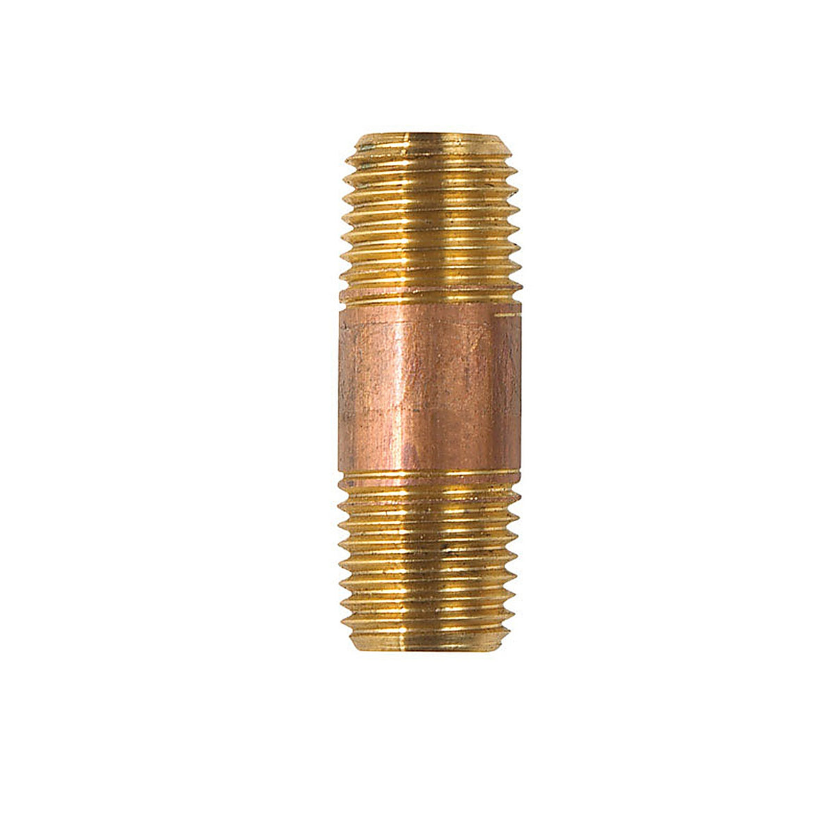 Anderson Metals - 38300-0415 - 1/4 In. MPT In. X 1/4 In. D MPT Red Brass Nipple 1-1/2 In. L
