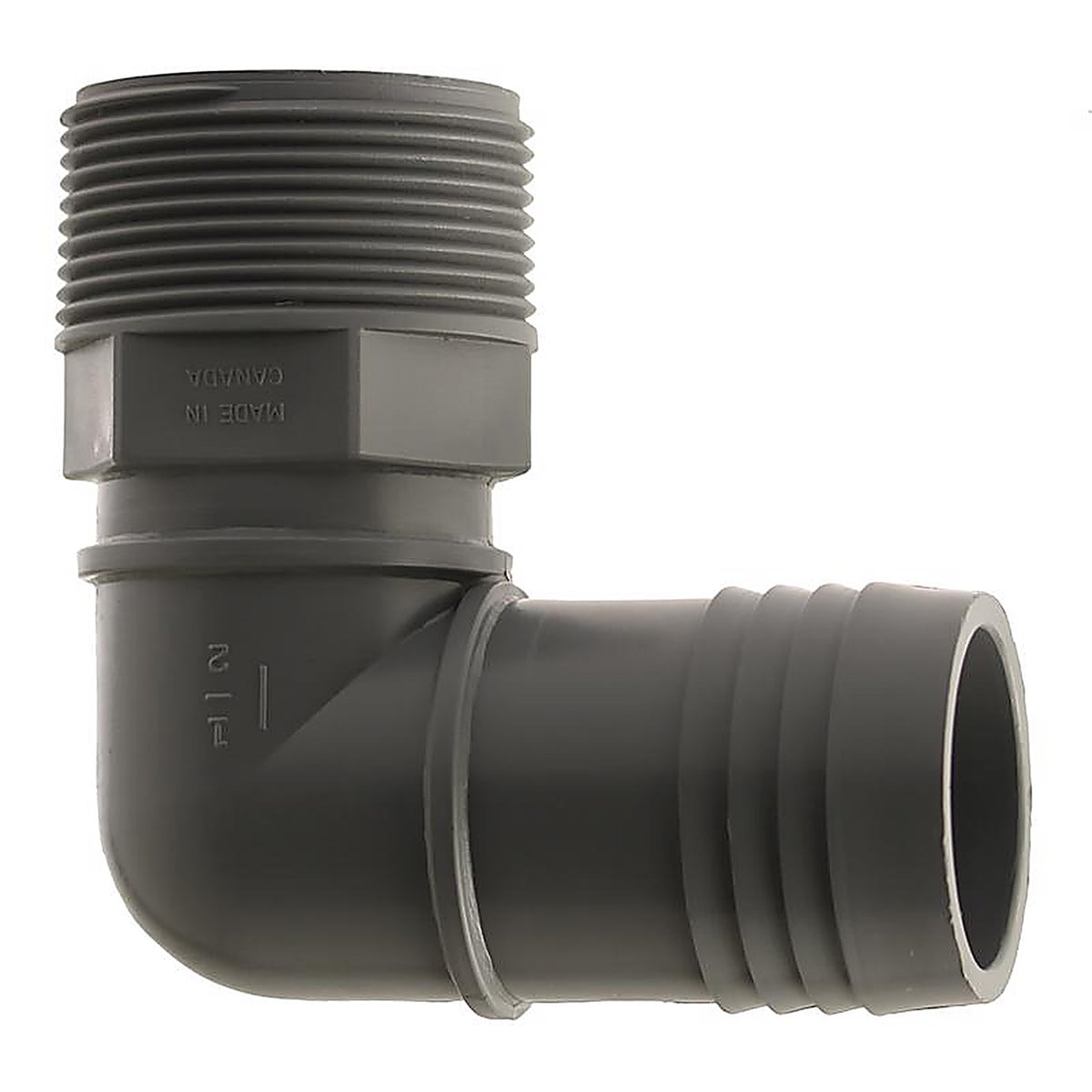 Boshart Industries UPPME-15 1-1/2 in. MPT X 1-1/2 in. D Insert Polypropylene Combination Elbow 1 pk