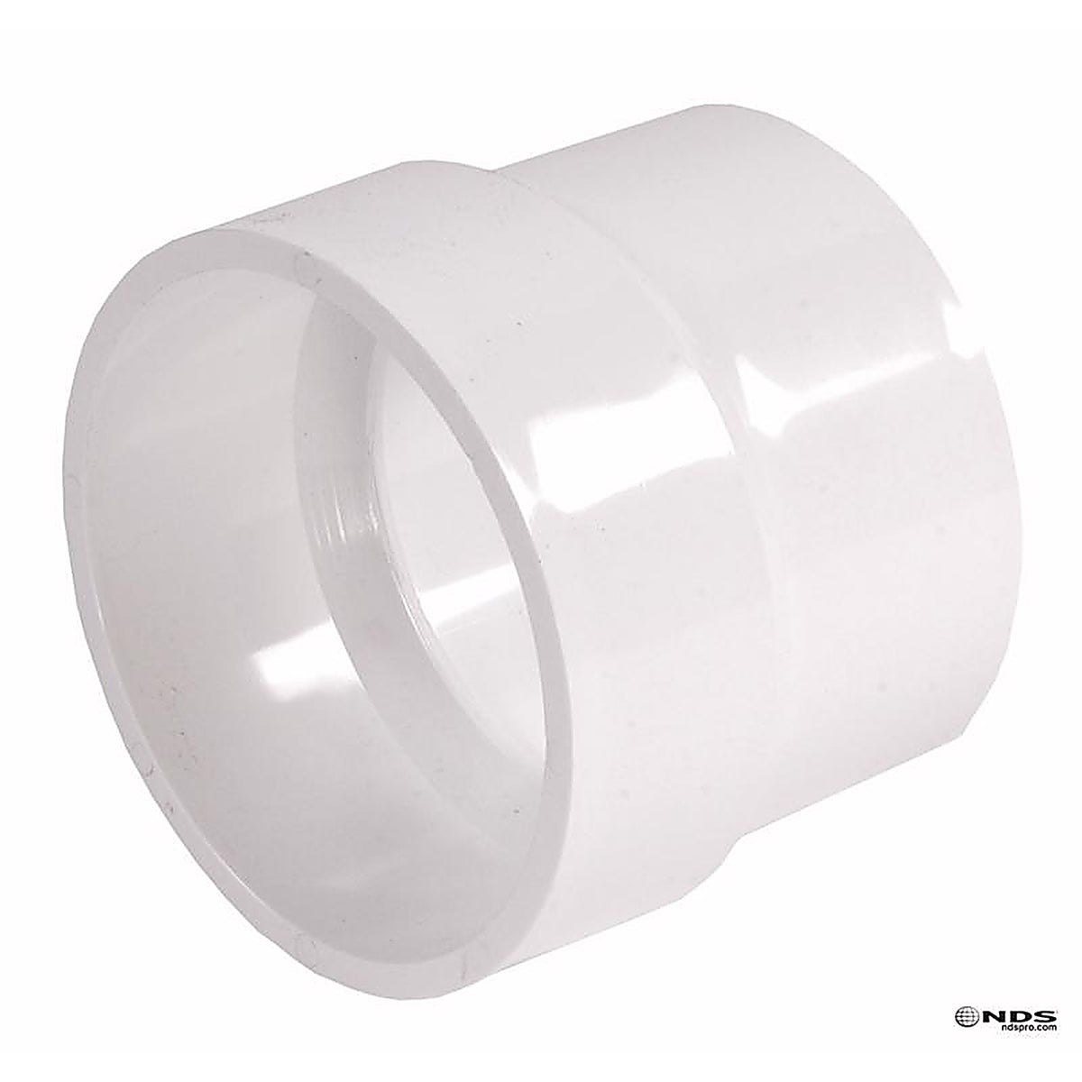 NDS 3P16 Schedule 35 4 in. Hub each X 4 in. D Hub PVC Adapter