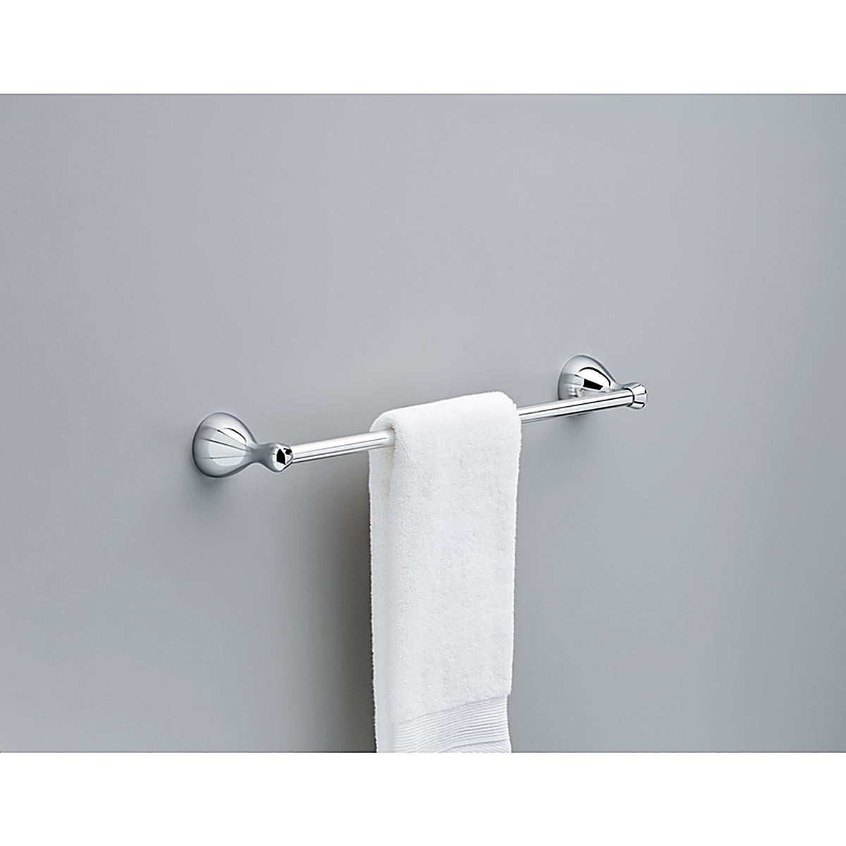 Delta FNDS18-PC Foundations Chrome Silver Towel Bar 18 in. L Die Cast Zinc