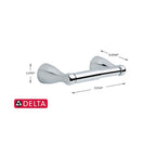 Delta FNDS50-PC Foundations Chrome Silver Toilet Paper Holder