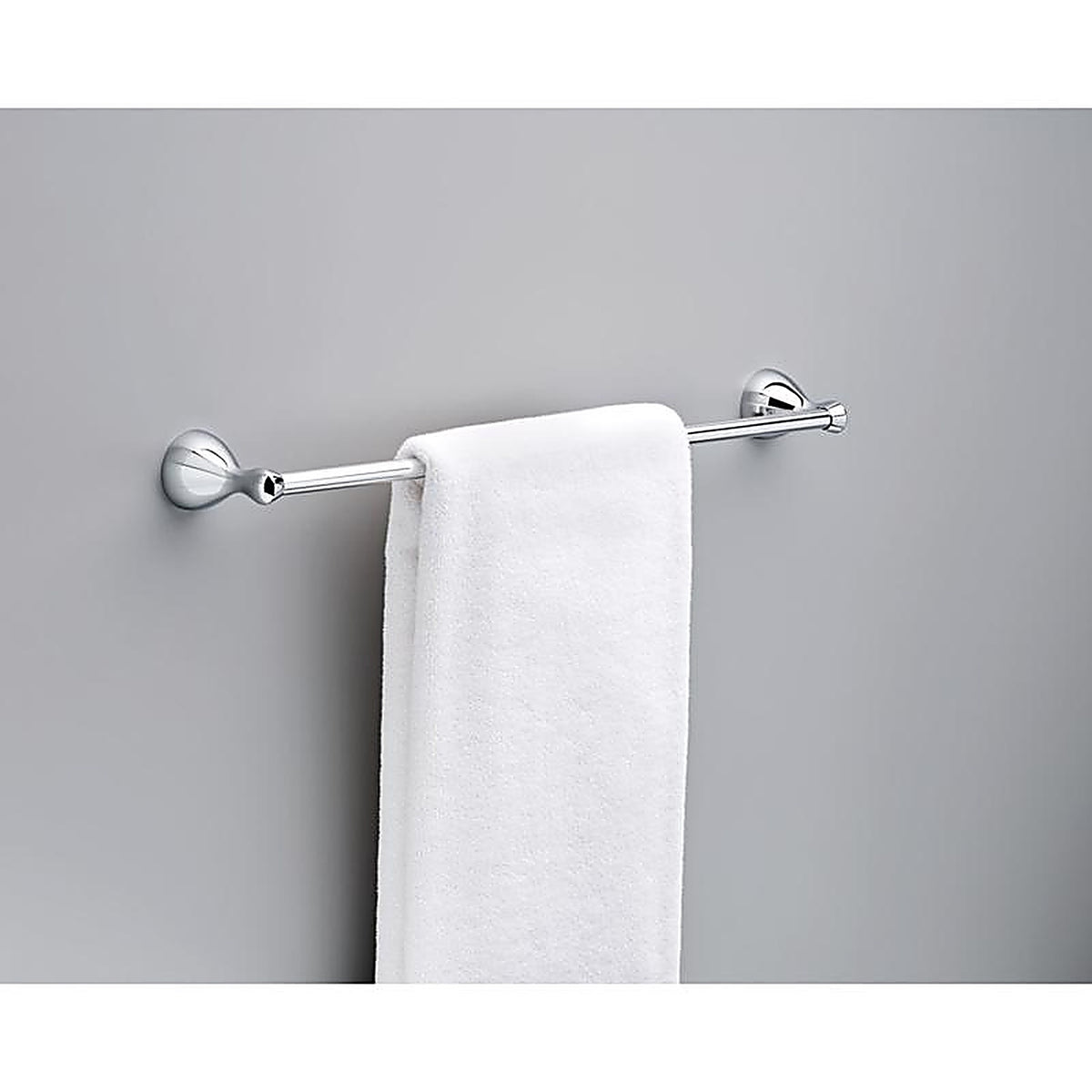 Delta FNDS24-PC Foundations Chrome Silver Towel Bar 24 in. L Die Cast Zinc
