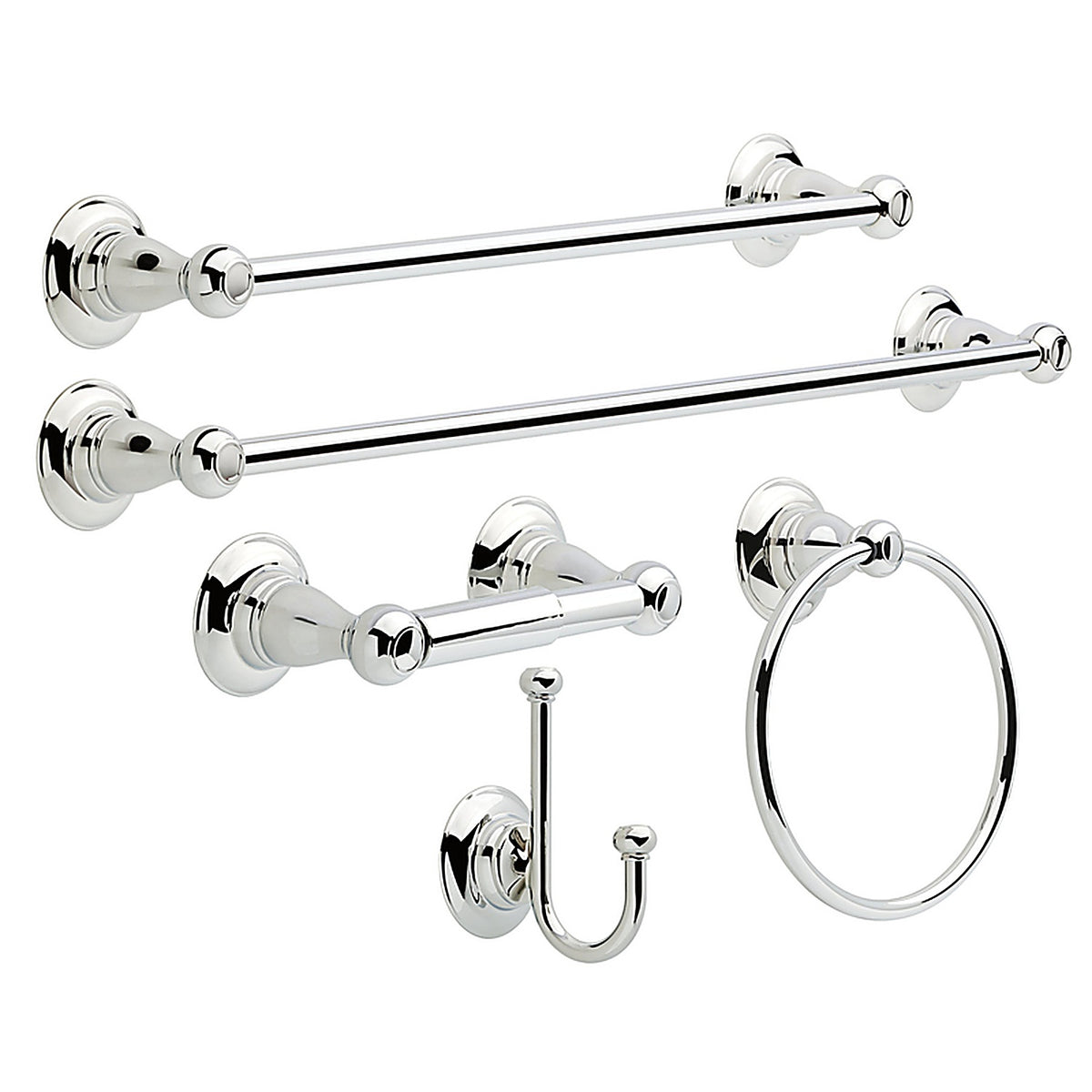 Delta 78435-PC Porter 5.98 in. H X 3.78 in. W X 2.95 in. L Chrome Robe Hook